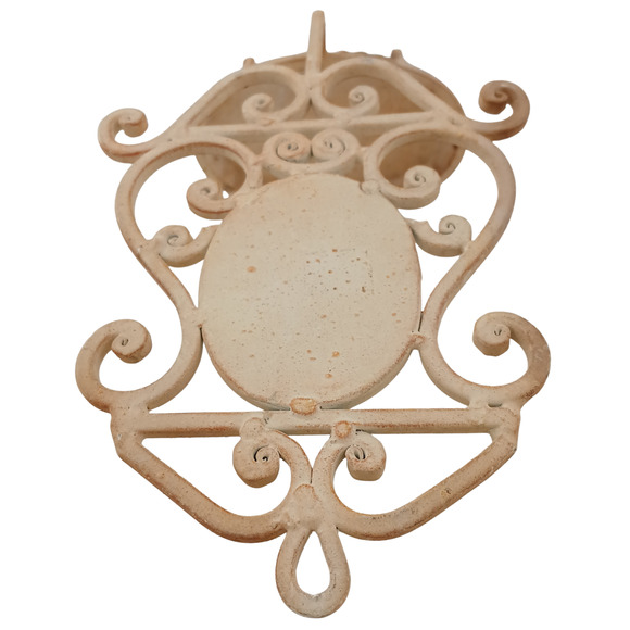 Vintage Wrought Iron Wall Mounted Soap Dish Holder – Powder Soap French Design - Picture 7 of 12